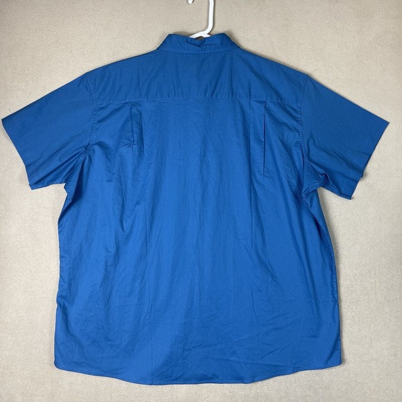 Carhartt Shirt Mens‎ XXXL Blue Workwear Short Sleeve Button Up UPF30+ Adult NWT - Picture 9 of 10